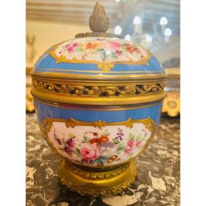 Sevres, Celestial Blue Potpourri, XVIII Th Century.