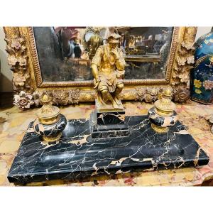 Inkwell The Thinker After Michelangelo, XIXth Century