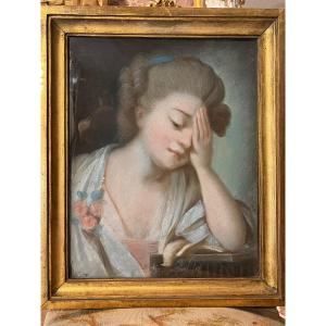 Pastel, French School From The 18th Century.