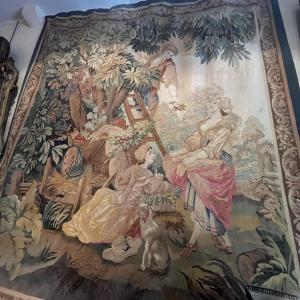 Aubusson Tapestry, Cherry Picking, 19th Century