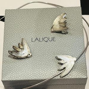 Lalique, Demi-parure With Swallows 