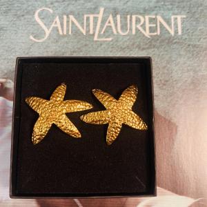 Yves Saint Laurent, Pair Of étoiles De Mer Clips.