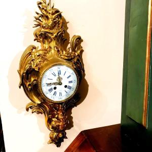 Large Gilt Bronze Wall Cartel XIX