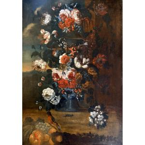 Still Life Of Flowers, Flemish School, Late 17th Century
