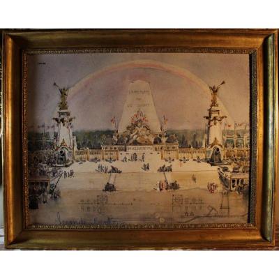 Watercolor Drawing "glory To Our Hairy"