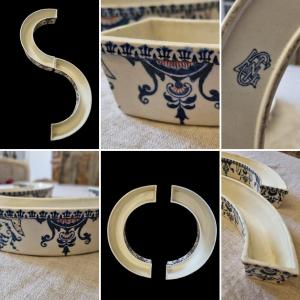 Center Of, Table Especially Of Table Earthenware Of Gien Nineteenth