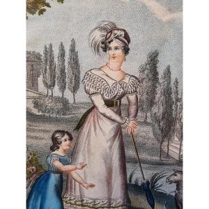 Louise d'Artois Royalist Souvenir Charles X Duc Duchess De Berry Gontaut