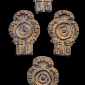 4 Louis XVI Style Nail Caps Middle XIX