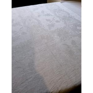 Linen Damask Tablecloth Circa 1900
