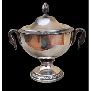 Empire Style Silver Metal Sweatshirt