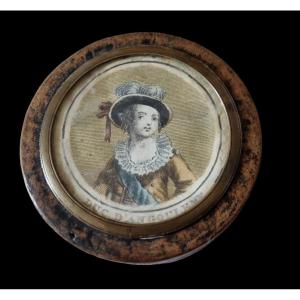 Fly Box Late 18th Duc d'Angoulême Tortoise Shell Royalist Souvenir