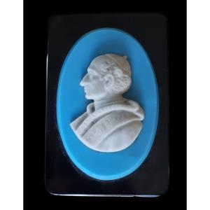 Leo XIII Pope Marble Profile Souvenir Rome Grand Tour Papauté