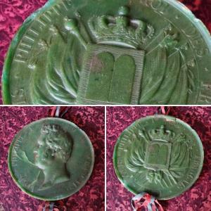 Wax Stamp Seal / Louis Philippe / Great Seal Of France / Orleanist Royalist Souvenir