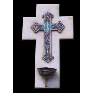 Napoleon III Enamel Crucifix Stops 