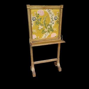 Sweet Ticket Louis XVI Style Screen Gilt Wood 