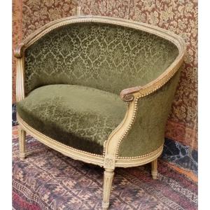 Small Louis XVI Style Children's Basket Sofa 19th Century Shepherd Marquise
