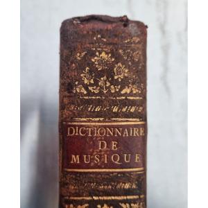 Jean Jacques Rousseau Dictionary Of Music In 8 1768 Original Edition XVIIIth