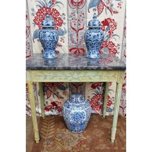 Louis XVI Period Table, Late 18th Century Marble Console With Game