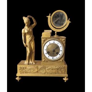 Gilt Bronze Clock, Empire Period, The Toilet Of Venus