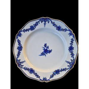 Rare Tournai Porcelain Plate 18th Century 