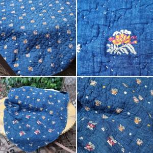 Provence Quilted Blanket Boutis Boutis 18th Century Indigo
