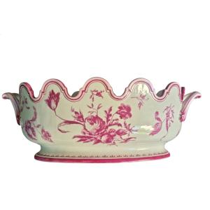 19th Century Gien Earthenware Glass Cooler