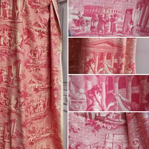 Toile De Jouy, Views Of Provence, Nîmes, Orange, Arles, Fabric Slope