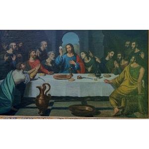 After Juan De Juanes The Last Supper Religious Painting Oil On Canvas