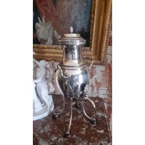 Samovar Silver Metal Table Fountain 19th Century