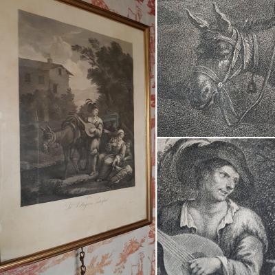 GRAVURE D' APRÈS LE NAIN PAR LE VASSEUR FIN XVIIIe DÉBUT XIXe