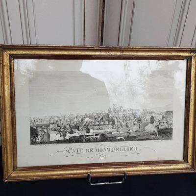 Montpellier Engraving French Antics