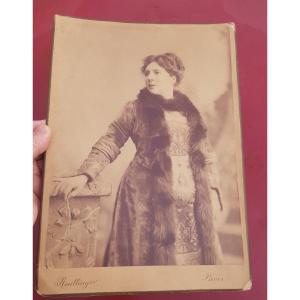 REUTLINGER MARY AGAR GRANDE PHOTOGRAPHIE COMÉDIE-FRANÇAISE 1883