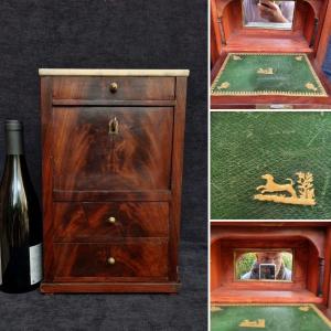 Secretary Furniture Of Master Or Doll Empire Restoration Mahogany XIXth