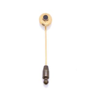 Garnet And 18k Gold Tie Pin