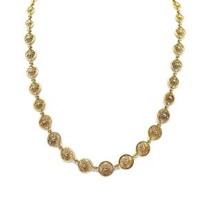 Antique "greek-style" Necklace - 18k Gold