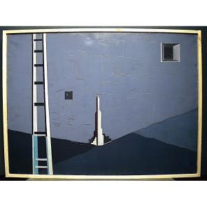 Surrealist Unsigned XX 1960s 1970s Rt626