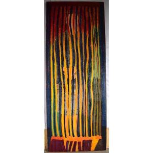 Pierre Gartier Abstract Stripes Modern Art XX Rt635 *