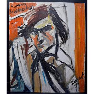 Signed Bechet Comedian Servan Expressionist 1971 XX  70s  Rt677