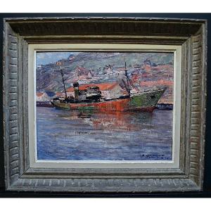 Brygoo Raoul Léon Signed Marine Boat Fecamp Brittany 1958 XX Rt709