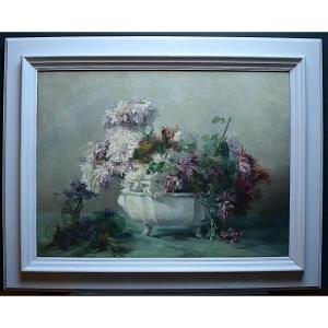 Alice Seguin Signed Still Life With Flowers XIX XX Rt719