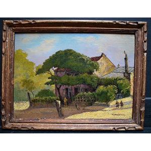 Victor Marechal Montmartre Paris Au Lapin Agile Father Frédéric Impressionist XX Rt751