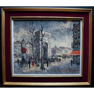 Simon Kramer View Of Paris Animated Impressionist Arc De Triomphe XX Rt801