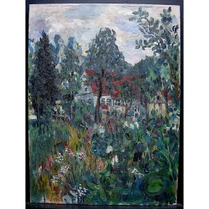 Signed Rosch (?) German Expressionist Post Impressionist 1952 XX Rt807