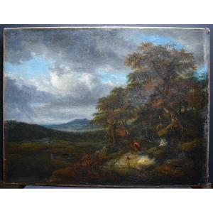 Dutch School Of The XVIIth Century Animated Landscape Rt834