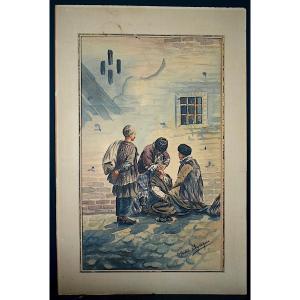 André Sevruguin Orientalist Iran Genre Scene Dentist XX Rt837