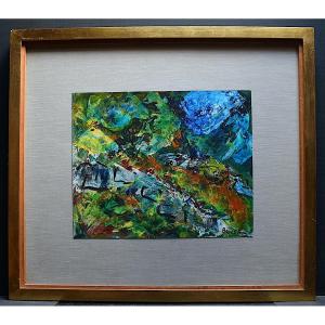 Claire Basler Abstract Summer Light At Salernes Provence Haut Var XX Rt841