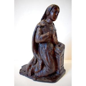 Popular Art Statuette Character In Carved Wood Late 17th Early 18th Century Ref557