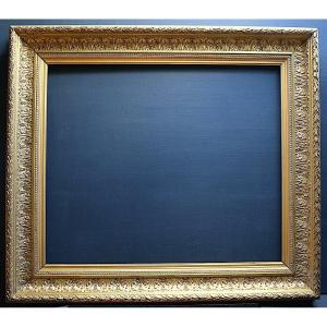 Barbizon Style Golden Frame XIX Rabbet 78.5 X 66.5 Cm Close To 25f Frame Ref C1123