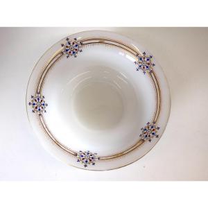 Opaline Flat Hollow Basin 19th Century Oriental Decor Ref650