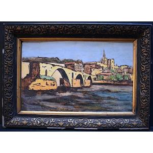 Pierre Varet Avignon Le Pont Saint-bénézet Provence Early 20th Century Rt903